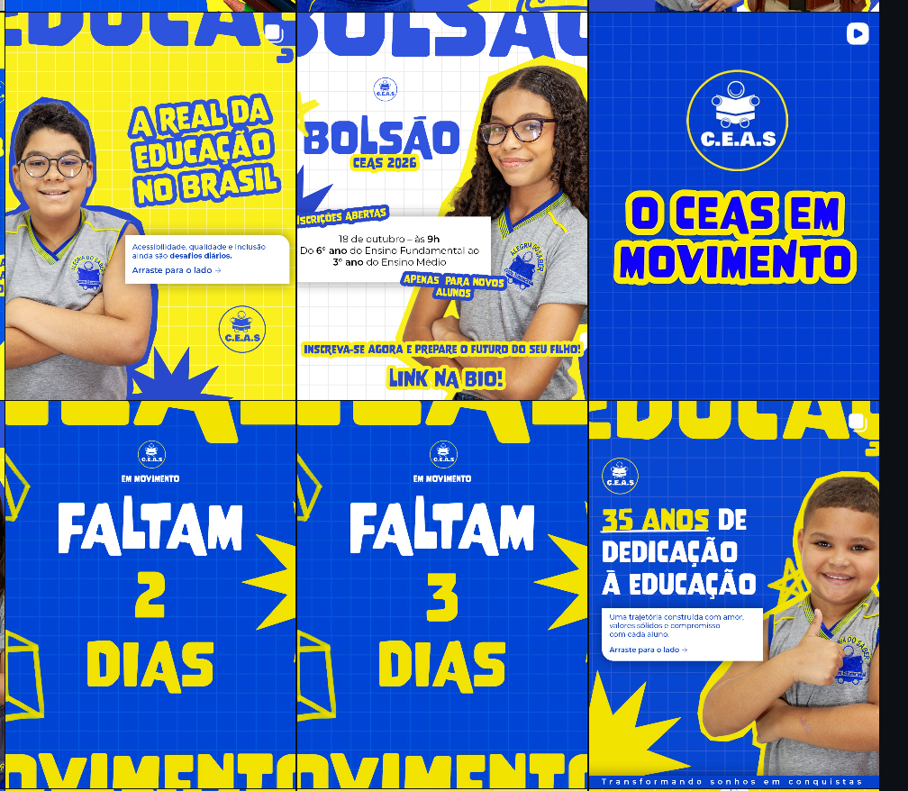 Uma identidade de campanha que conectou matrículas, redes sociais e mídia impressa.