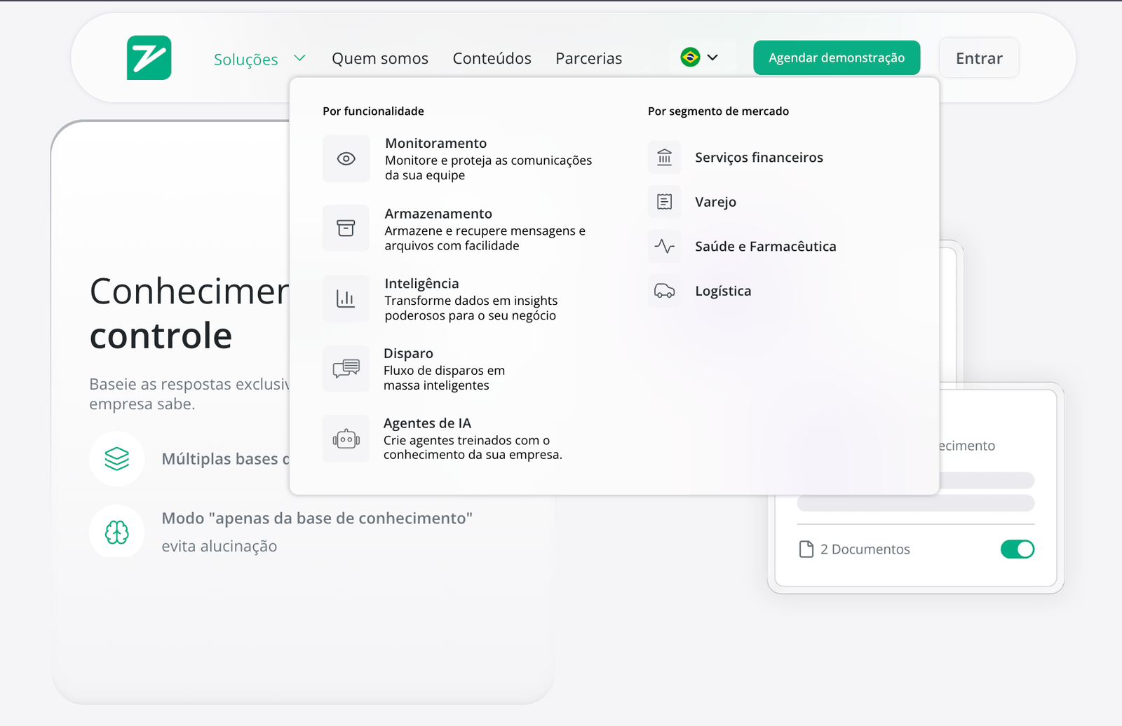 Interfaces e implementação em Framer para uma plataforma B2B. - Imagem 1